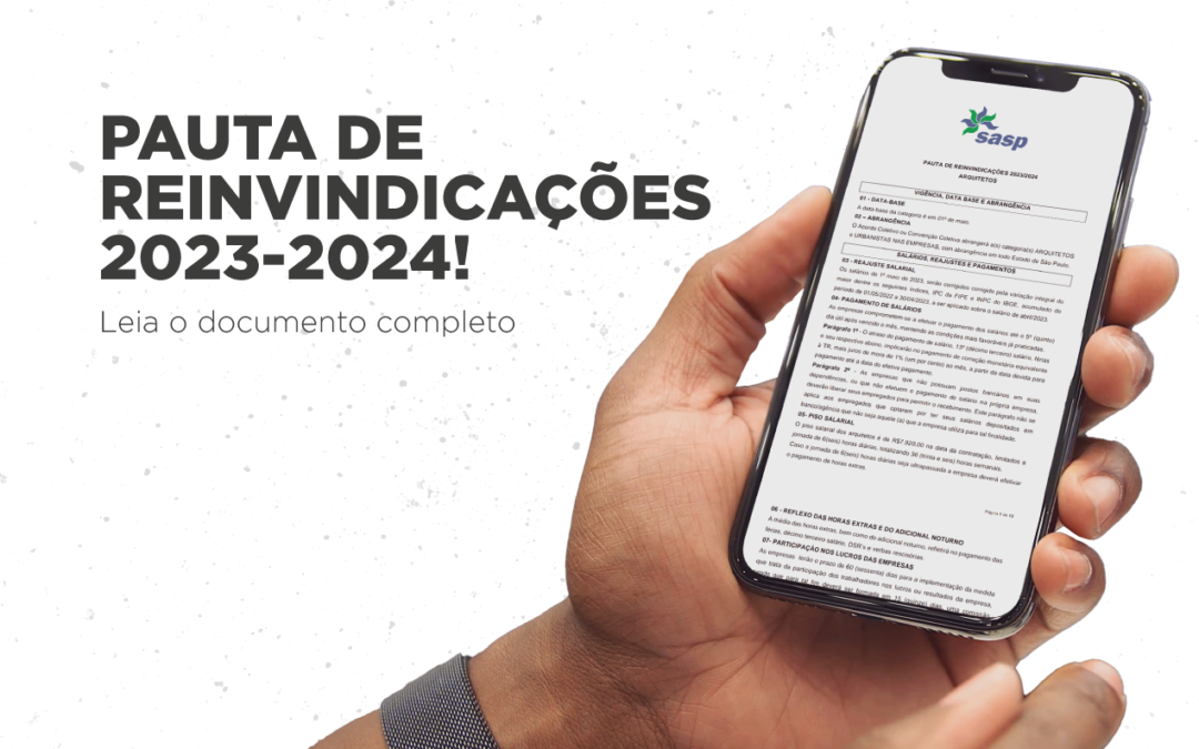 Arquitetos aprovam pauta de reinvindicações do SASP para 2023-2024