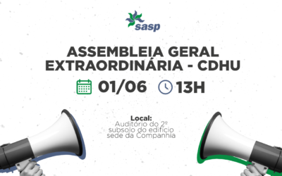 01/06: Assembleia Geral Extraordinária CDHU